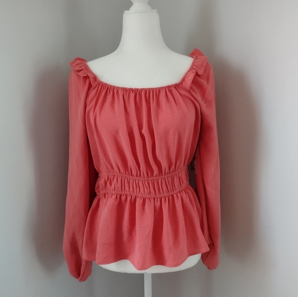 Nine West Coral Peplum Top - Picture 4 of 5
